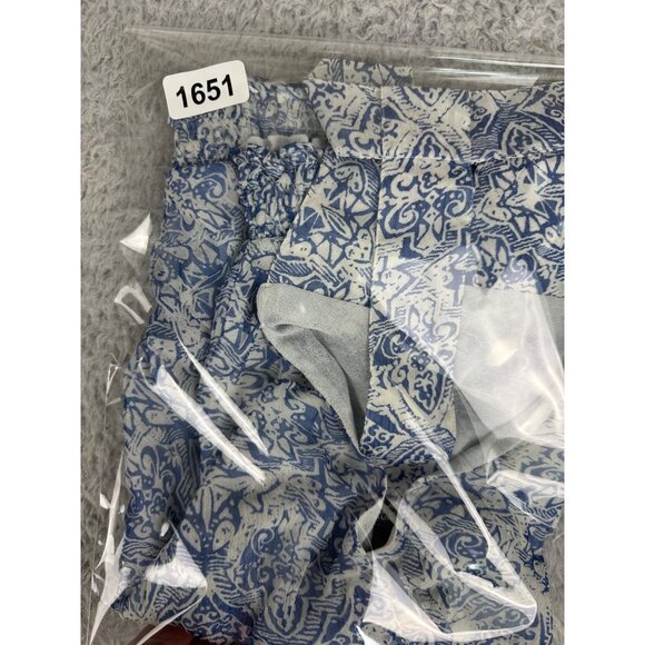 Lucky Brand Womens Blue Boho Geometric Print Sleeveless Top Size M - Picture 15 of 15